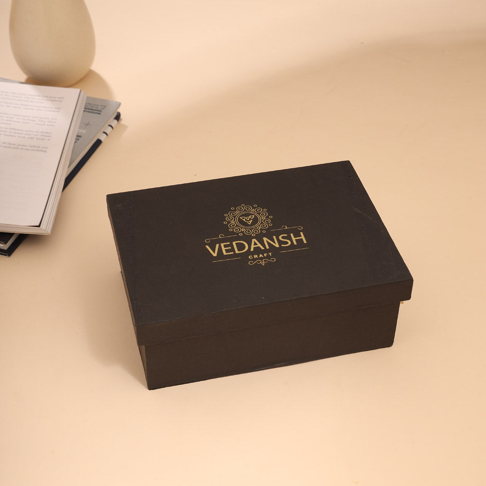 Brass Bowl Pair & Spoon Pair Baby Girl Gift Box Hamper Vedansh Craft