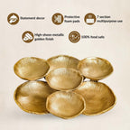 Large Clustered Bowls Platter Gold Nestasia