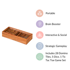 3 in 1 Portable Game Wooden Box Set Nestasia