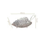 Aaradhya Silver Leaf Platter Nestasia