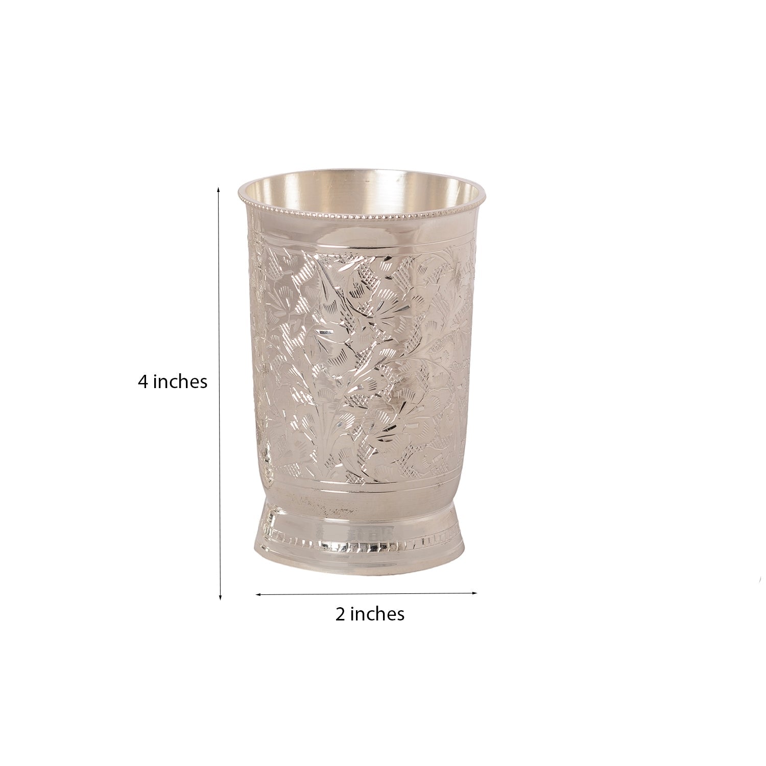 German Silver 2 Glass Set with Velvet Box Kafalo