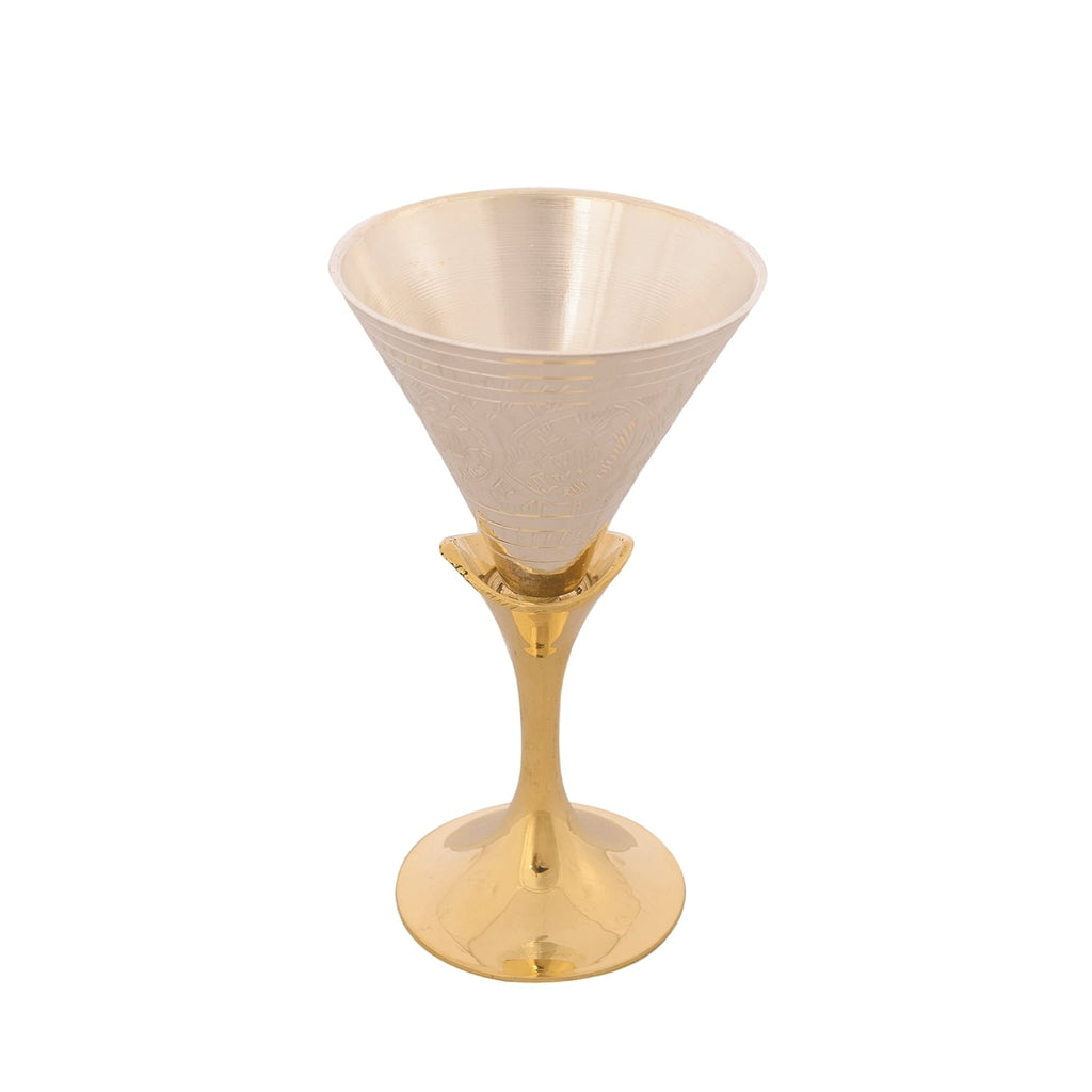 German Silver Wine Glass Set of 4 with Luxury Velvet Box Kafalo