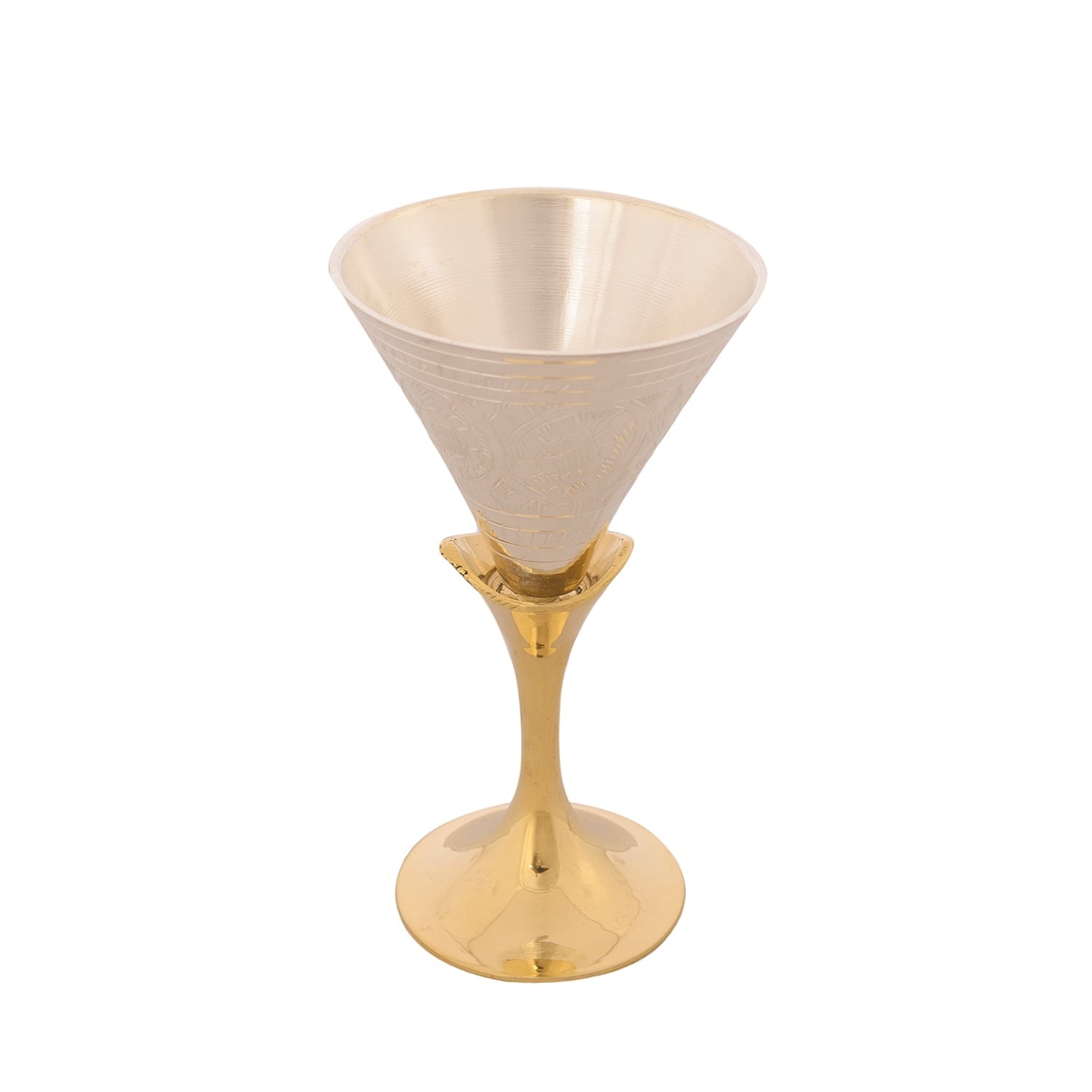 German Silver Wine Glass Set of 4 with Luxury Velvet Box Kafalo