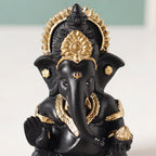 Ganesh Idol For Office And Home Black 9cm Nestasia