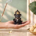 Ganesh Idol For Office And Home Black 9cm Nestasia