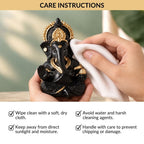 Ganesh Idol For Office And Home Black 9cm Nestasia