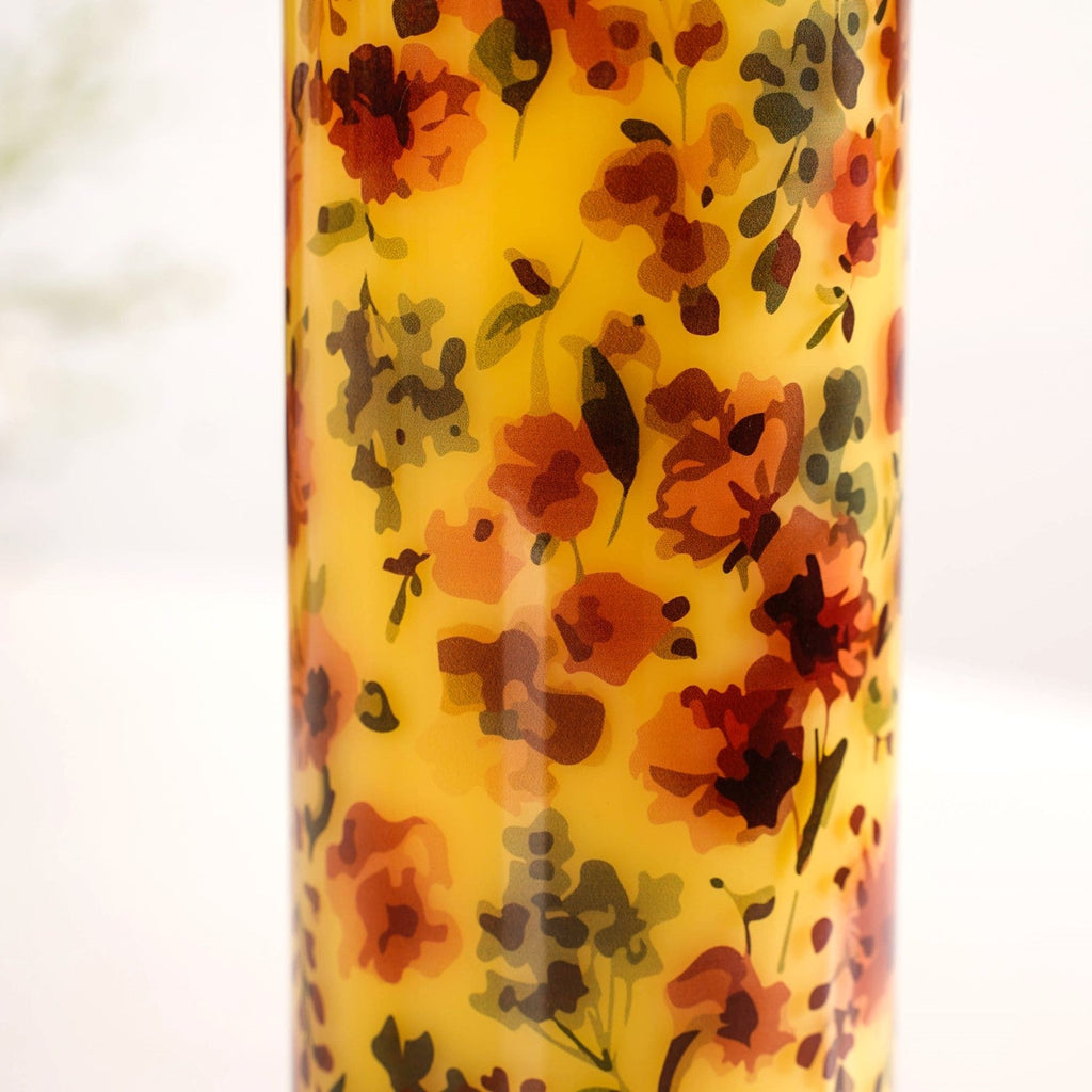 Garden Rose Large Glass Water Bottle 1000ml Nestasia