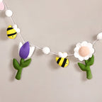 Garden Theme Bunting Wall Hanging For Nursery Room Nestasia