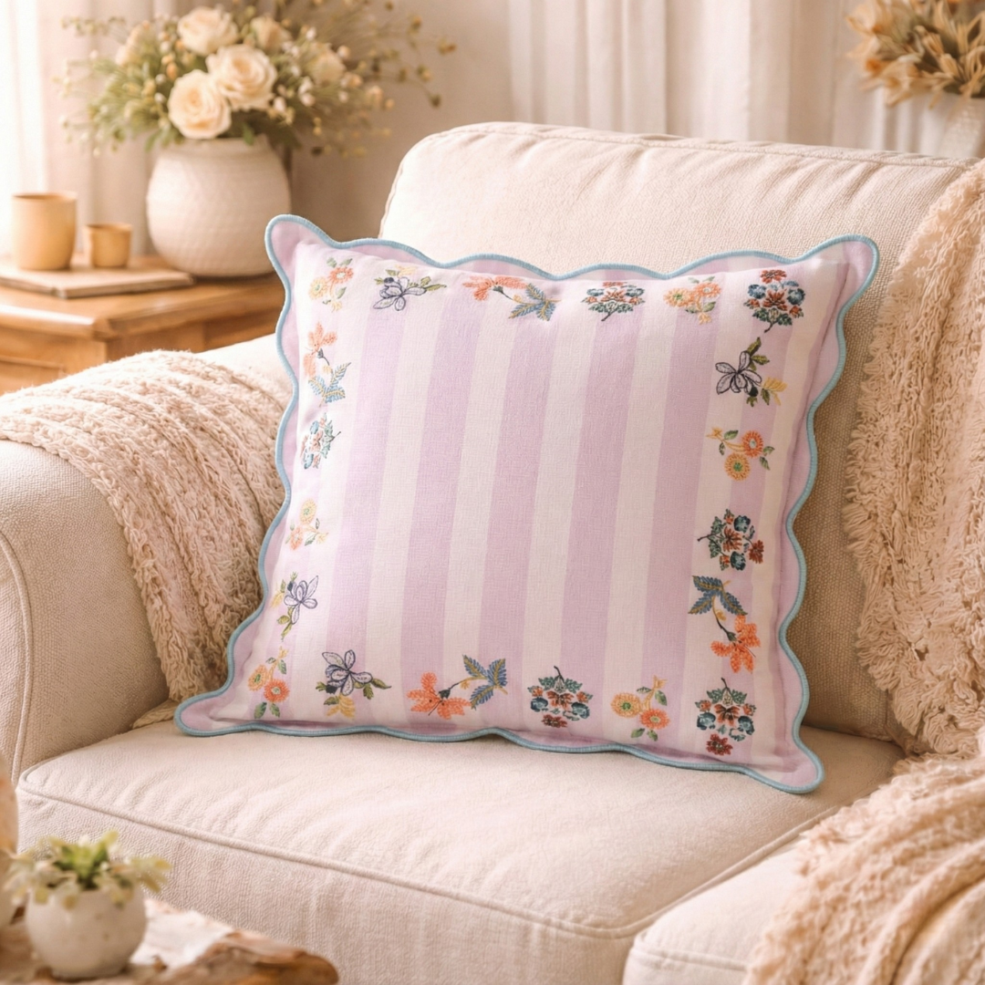 Bloom Era Cotton Cushion Cover 45x45cm Nestasia