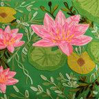Gardenia Embroidered Cotton Cushion Cover 40x40cm Nestasia