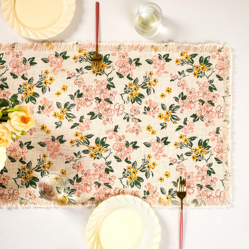 Floral Whisper Cotton Runner 182x40cm Nestasia