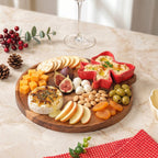 Red Bow Chip Dip Platter Nestasia