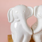 Elephant Salt And Pepper Shakers With Stand Nestasia