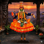 Kathakali Figurine (Krishna) | Kerala Handicraft Doll Kafalo