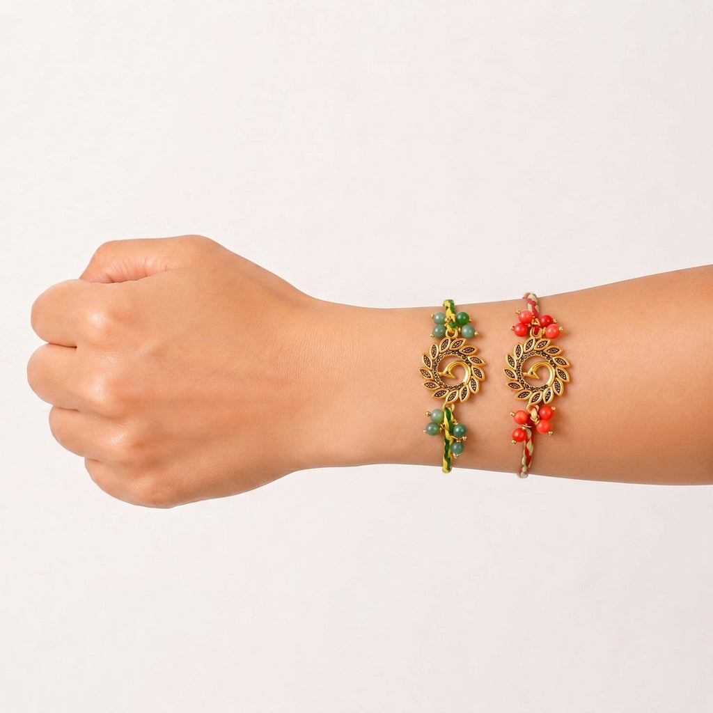 Mor Duo Rakhi Set Nestasia