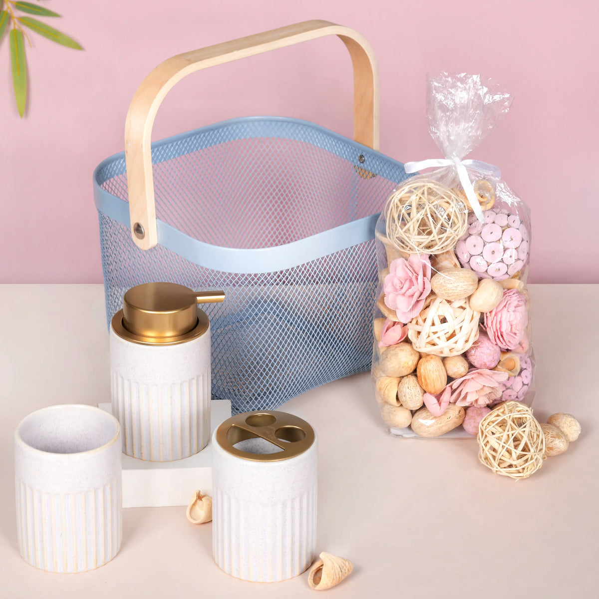 Bath Basket Hamper Set Nestasia