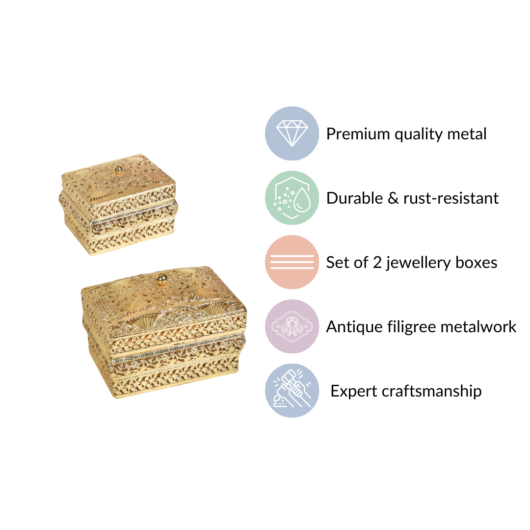 Gold Gift Box Set Of 2