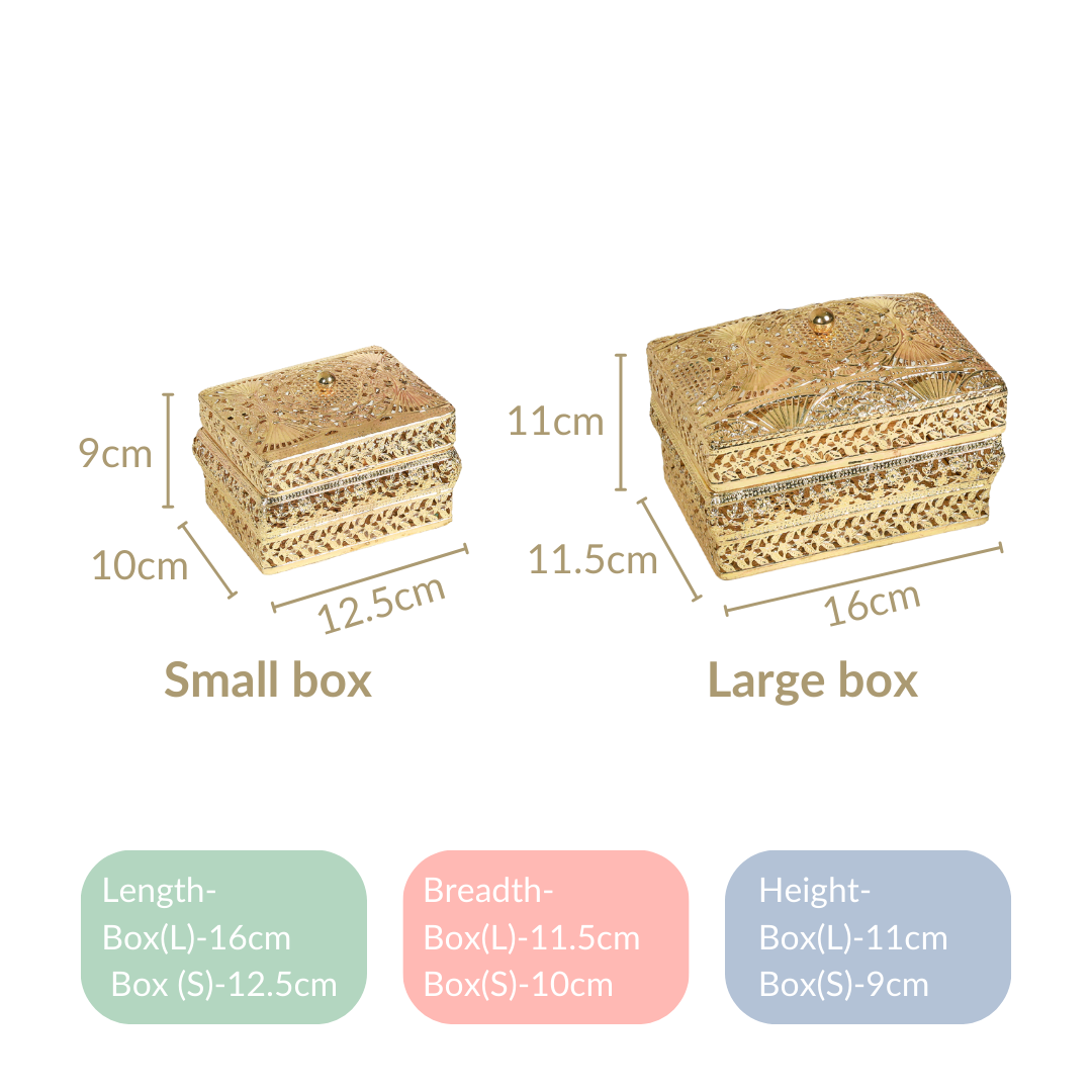 Gold Gift Box Set Of 2