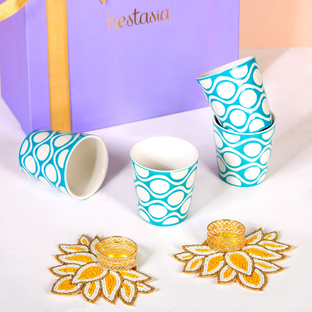 Sips & Celebrations Gift Hamper Set Of 7 Nestasia