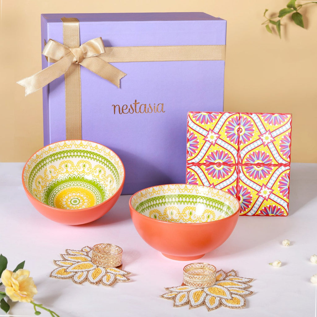 Radiant Snack Time Hamper Set Of 5 Nestasia