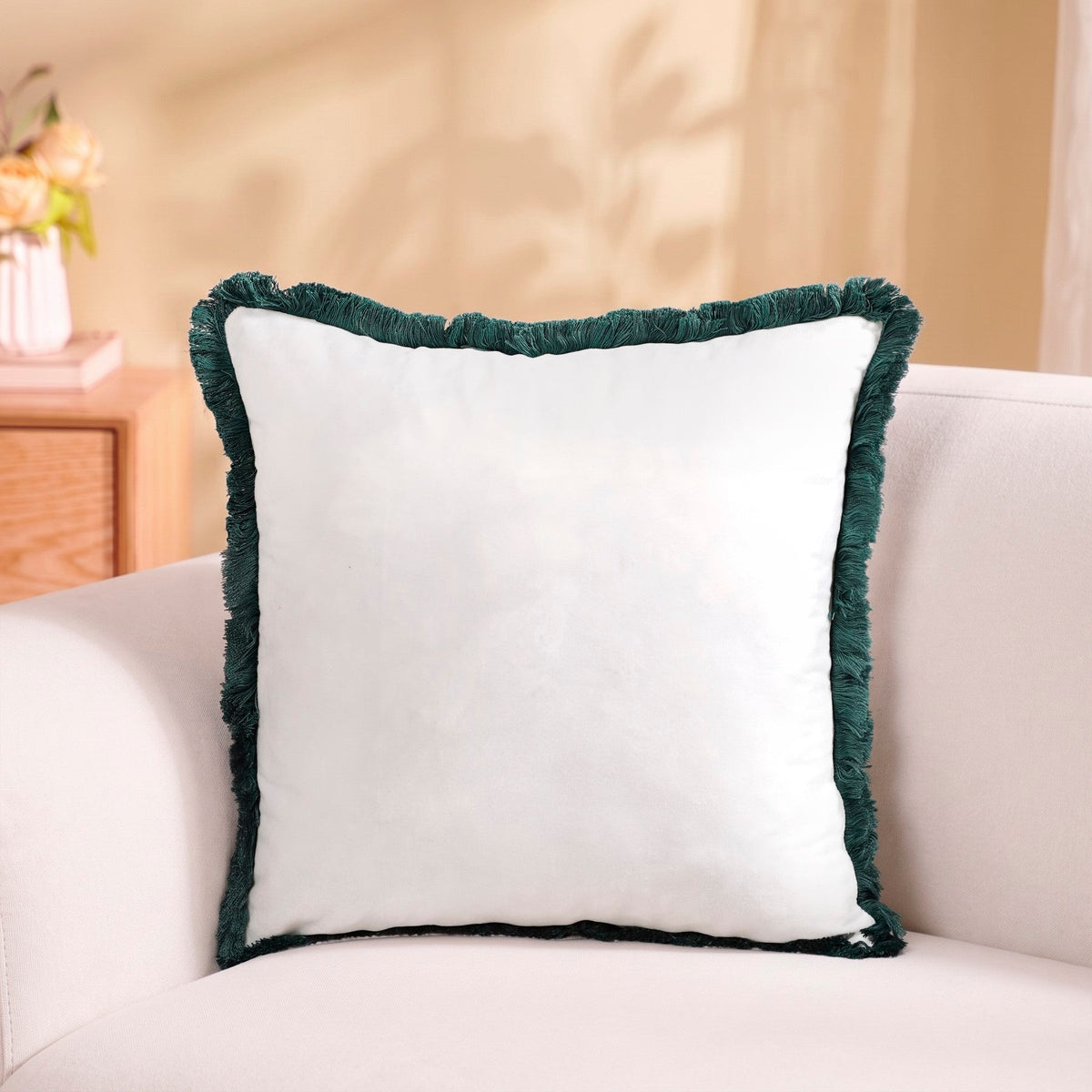 Gilded Garden Embroidered Cushion Cover 40x40cm Nestasia