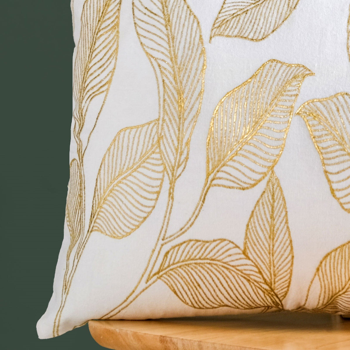 Gilded Grove Cotton Cushion Cover 50x36cm Nestasia