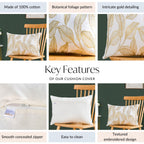 Gilded Grove Cotton Cushion Cover 50x36cm Nestasia