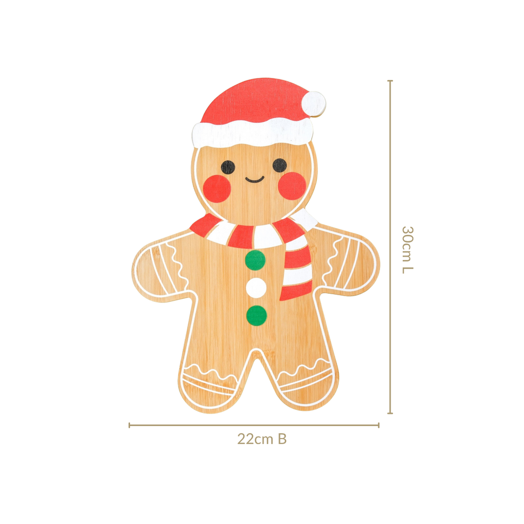 Gingerbread Man Serving Platter 30x22cm Nestasia