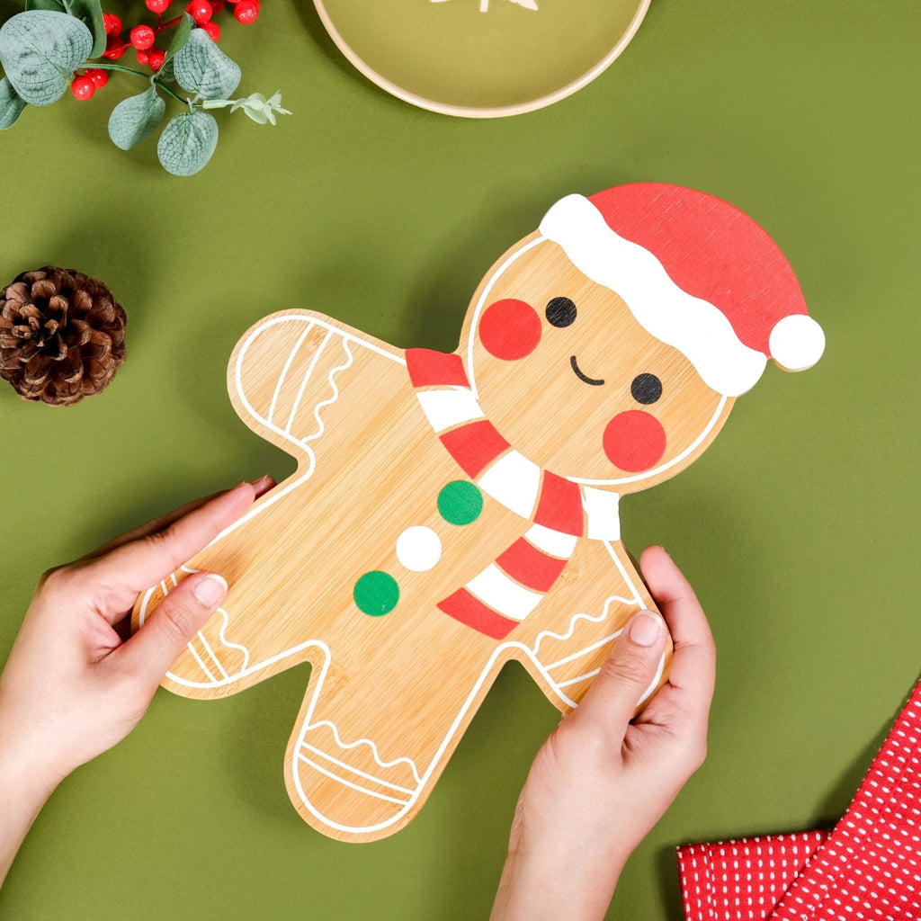 Gingerbread Man Serving Platter 30x22cm Nestasia