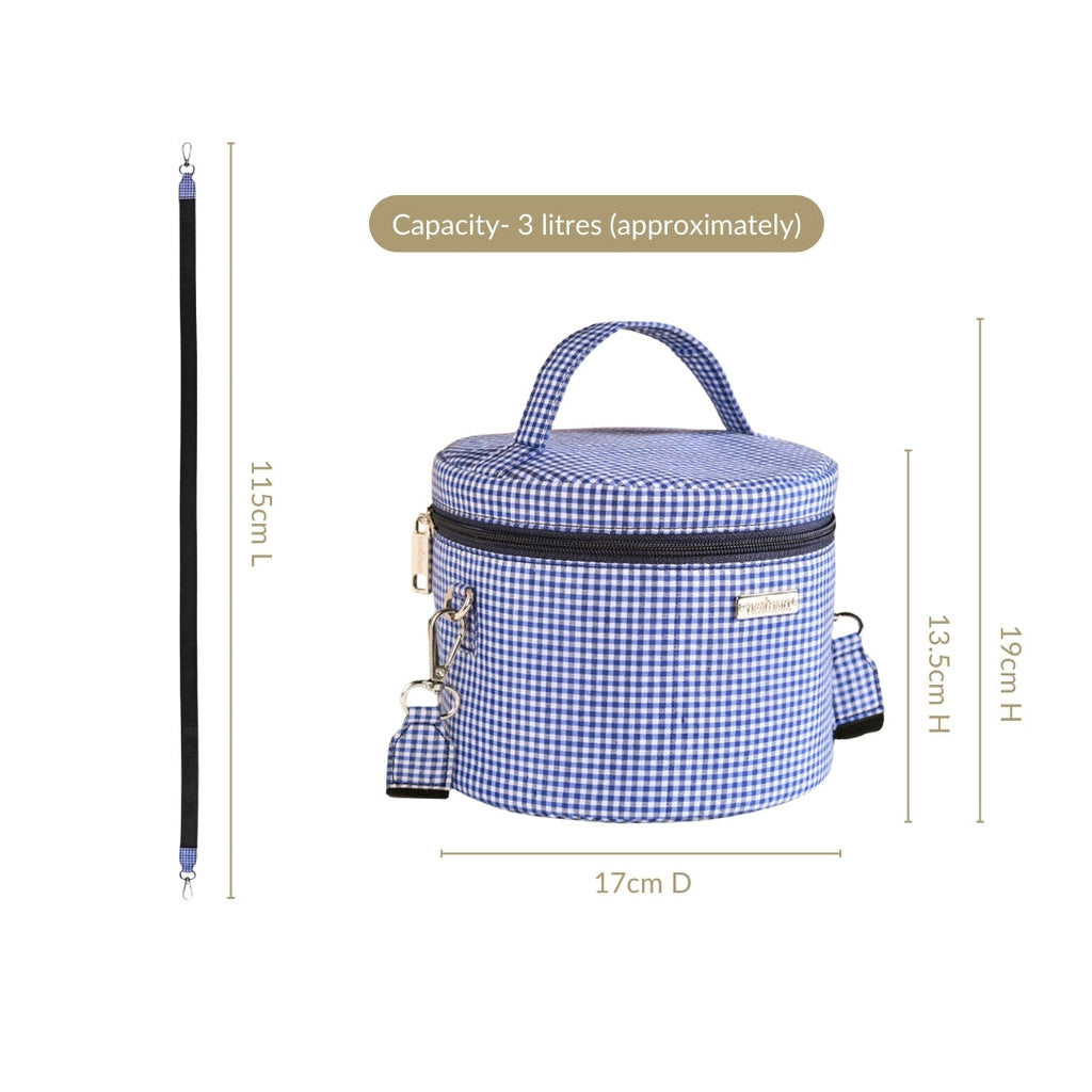 Gingham Daily Insulated Lunch Bag Nestasia