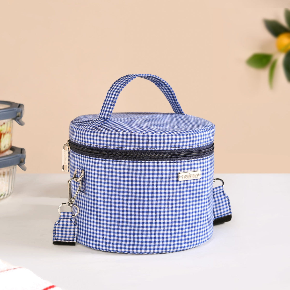 Gingham Daily Insulated Lunch Bag Nestasia