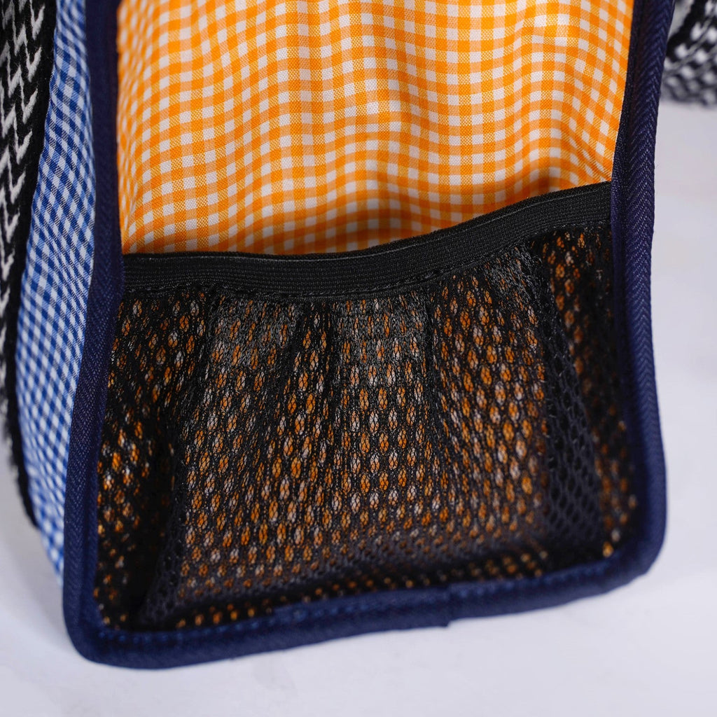 Checkered Lunch Bag Blue Nestasia