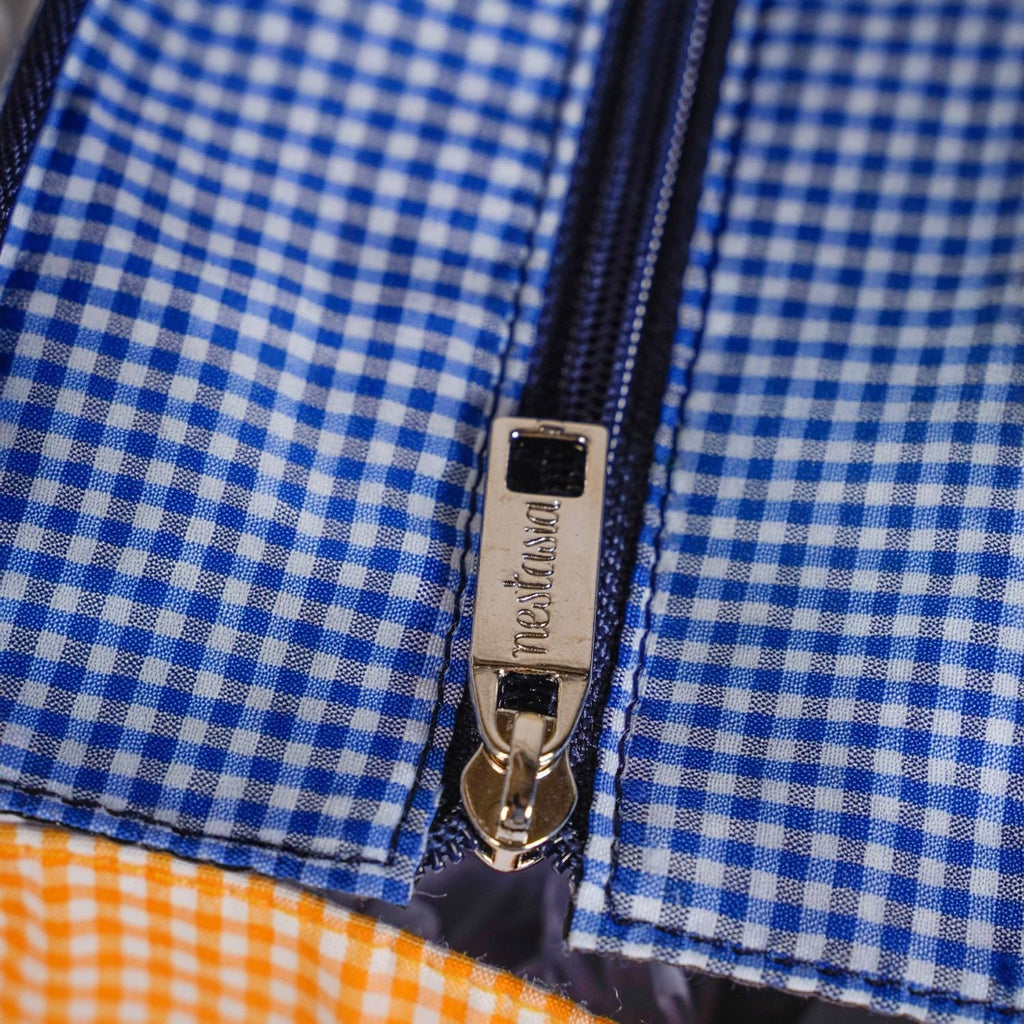 Checkered Lunch Bag Blue Nestasia