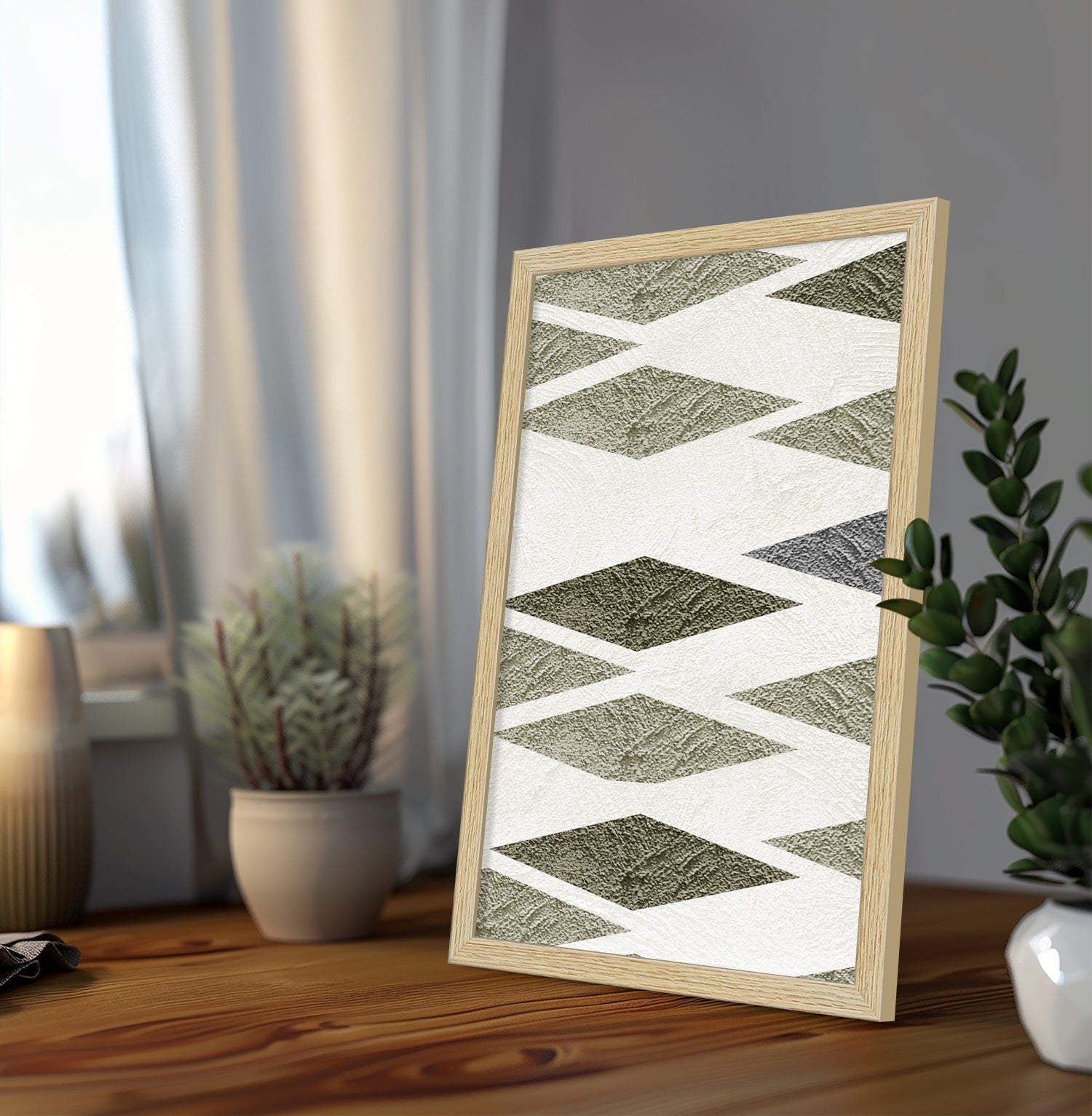 Abstract Patterns Art Paintings, Painting For Wall Living Room, Set of 3 AXIII-24-MOD ArtX