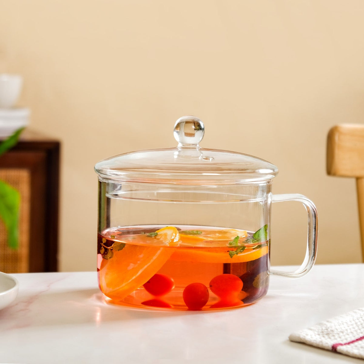Glass Cooking Pot With Handle 1700ml Nestasia