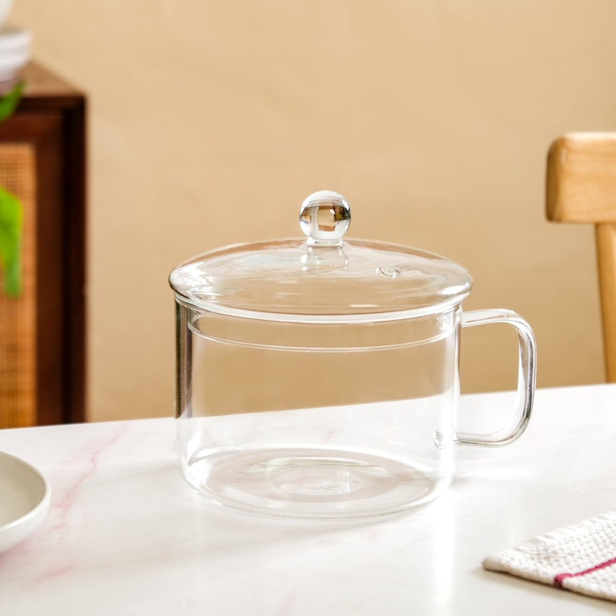 Glass Cooking Pot With Handle 1700ml Nestasia