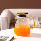 Glass Jug With Texture 1300ml Nestasia