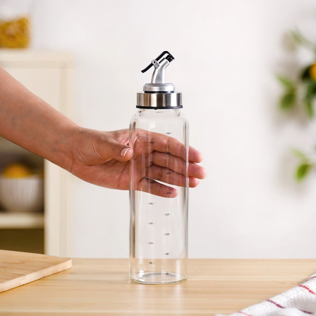 Glass Oil Bottle Set Of 2 500ml Nestasia