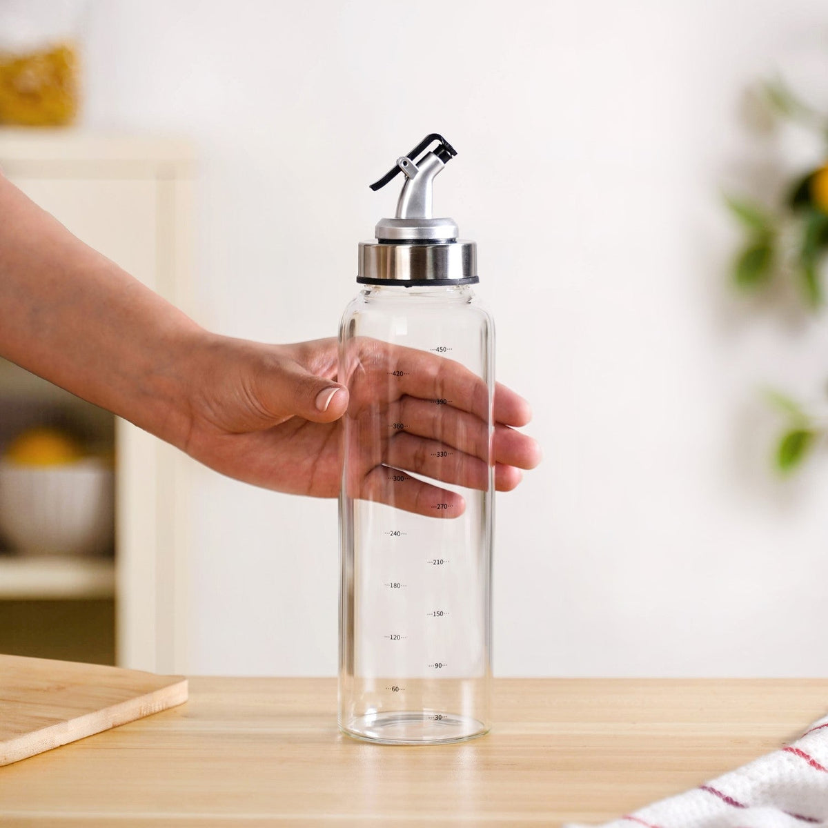 Glass Oil Bottle Set Of 2 500ml Nestasia