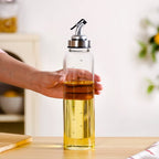 Glass Oil Dispenser Bottle With Measurement Marking 750ml Nestasia