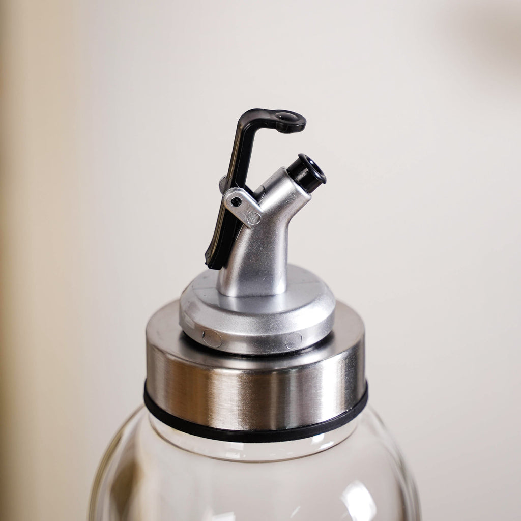 Glass Oil Dispenser Bottle With Measurement Marking 750ml Nestasia