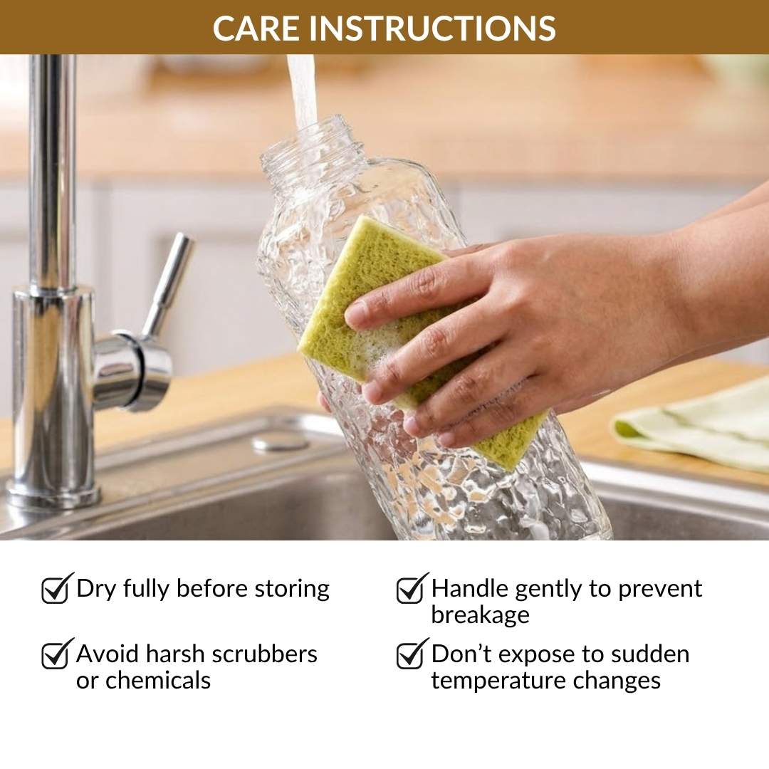 Glass Bottle Set Of 2 720ml Nestasia