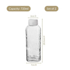Glass Bottle Set Of 2 720ml Nestasia
