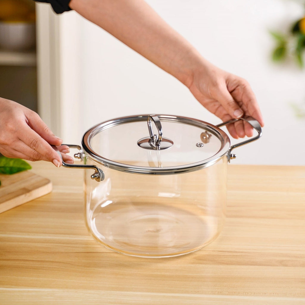 Glass Cooking Pot Medium 3500ml Nestasia