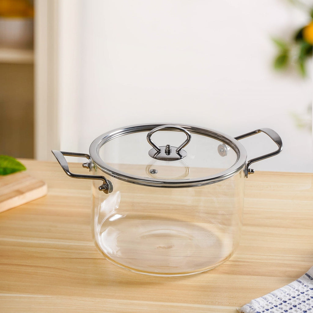 Glass Cooking Pot Medium 3500ml Nestasia