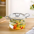 Glass Cooking Pot Medium 3500ml Nestasia