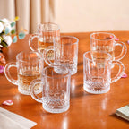 Glass Mug Set Of 6 200ml Nestasia