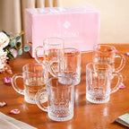 Glass Mug Set Of 6 200ml Nestasia