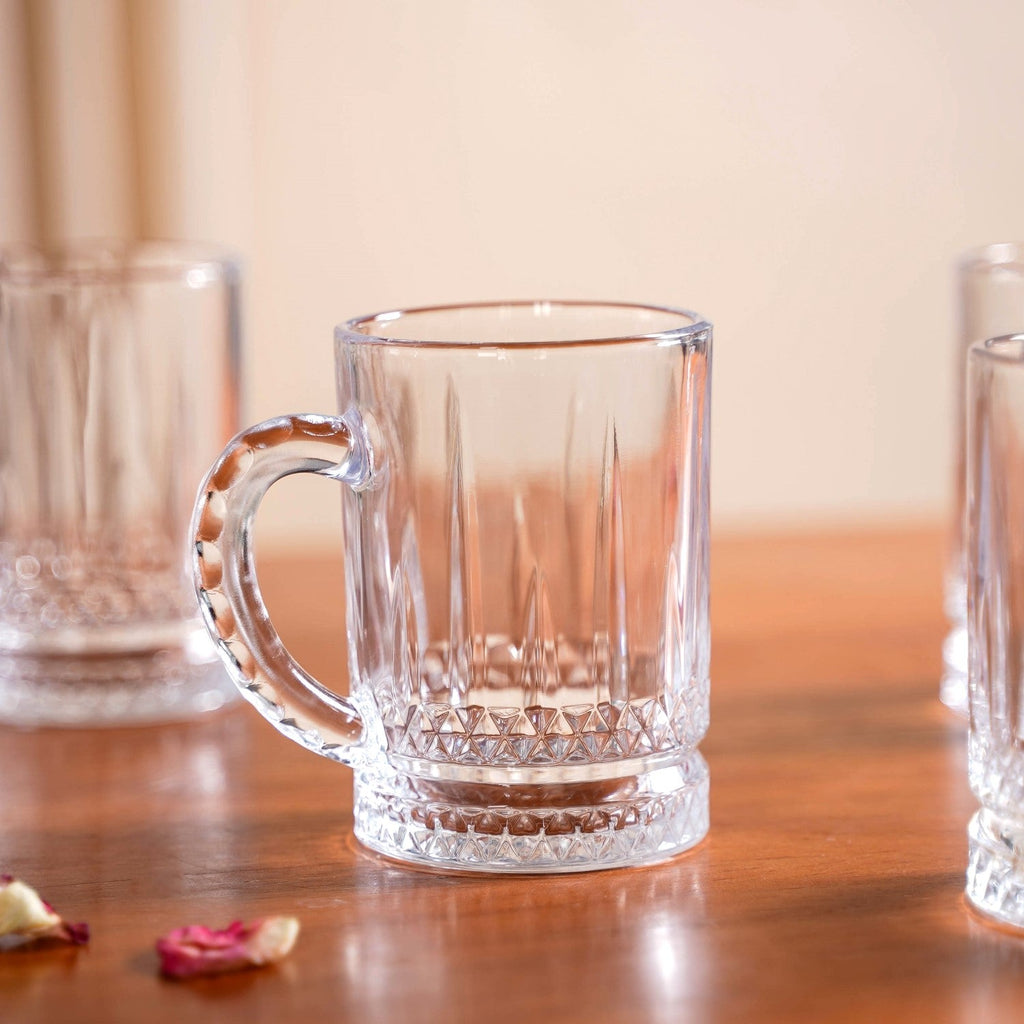 Glass Mug Set Of 6 200ml Nestasia