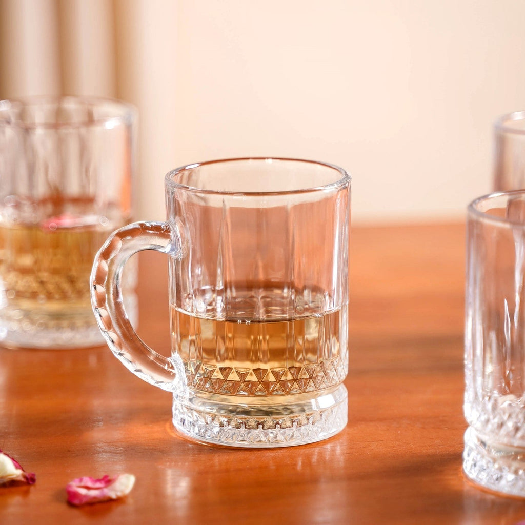 Glass Mug Set Of 6 200ml Nestasia